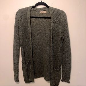 Hollister green cardigan